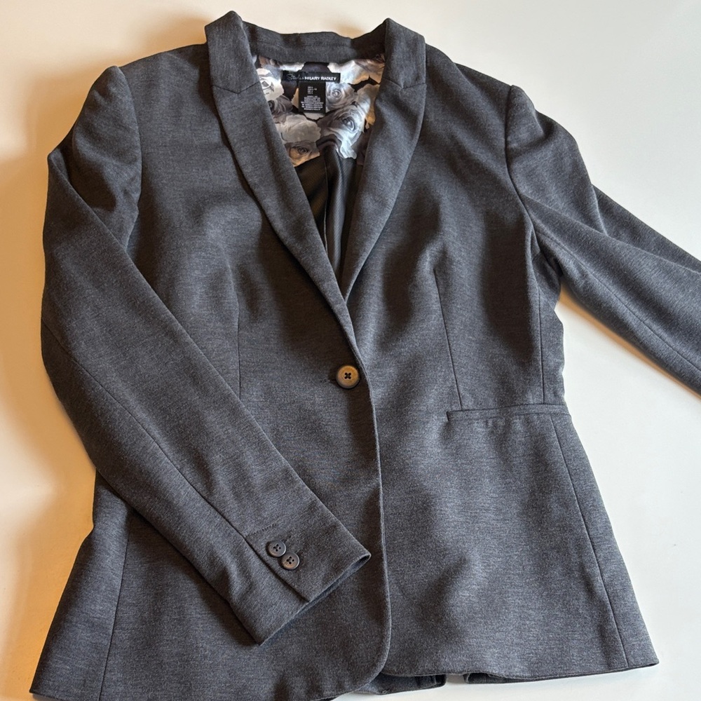 Hilary Radley Charcoal Blazer